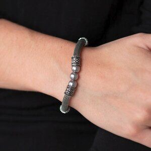 Paparazzi Jewelry Accessories - Talk Some SENSEI - Silver Bracelet - Vintage